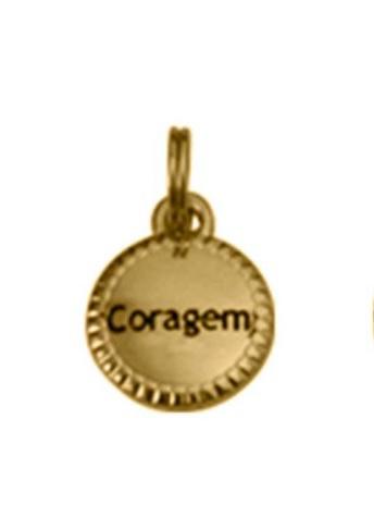 Pingente Coragem Dourado