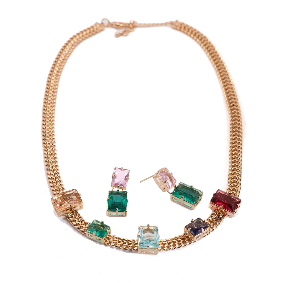 Conjunto Aurora Dourado Colorido