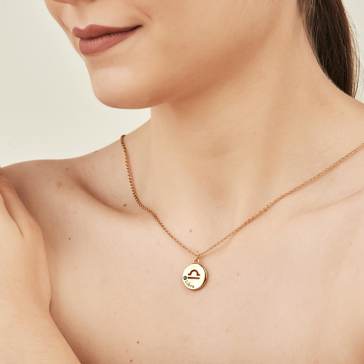 Pingente Signo Libra Dourado
