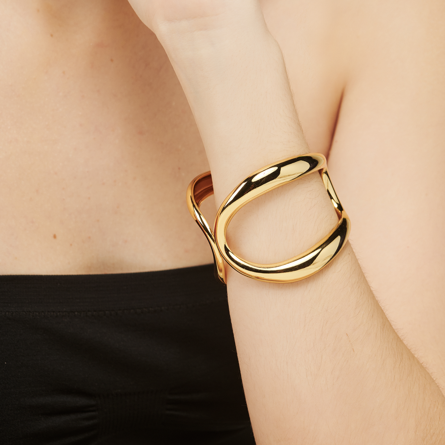 Bracelete Onda Dourado