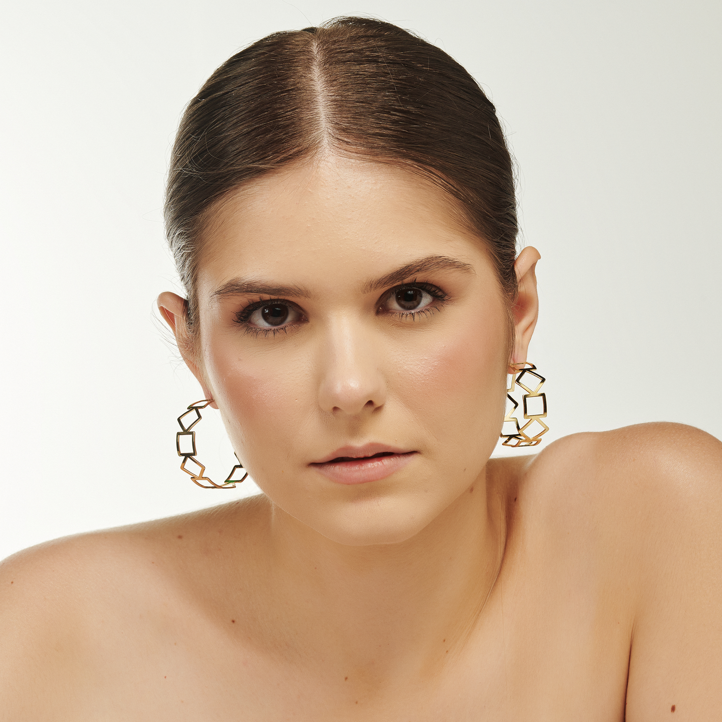 Brinco Argola Ângulo Dourado