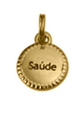 Pingente Saúde Dourado