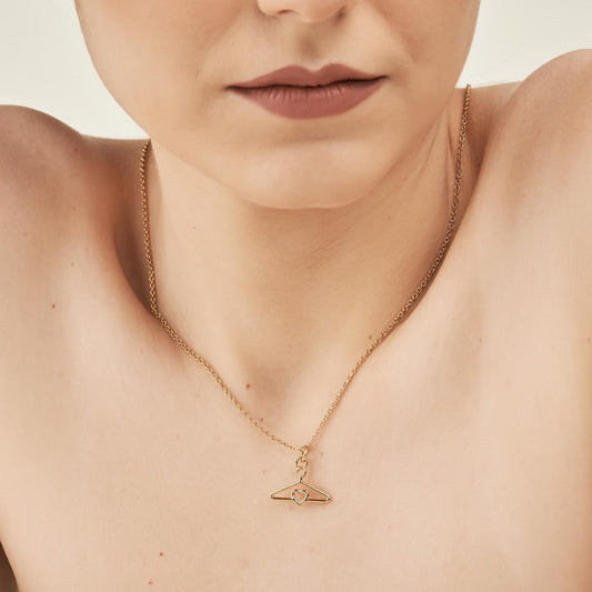 Pingente Moda  Cabide Dourado