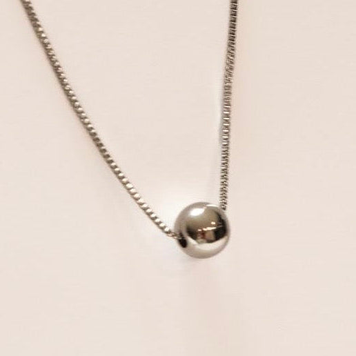 Colar Esfera Prata