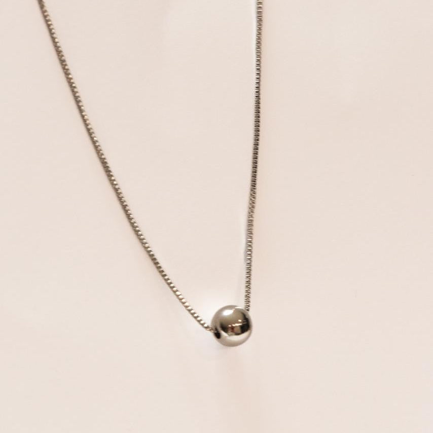 Colar Esfera Prata