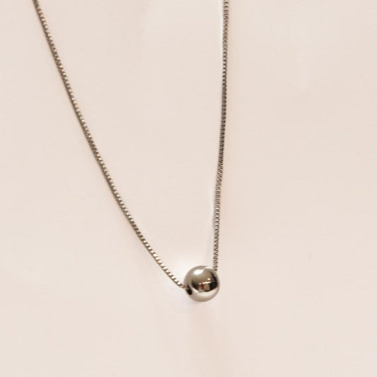 Colar Esfera Prata