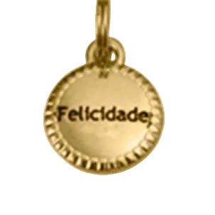 Pingente Felicidade Dourado