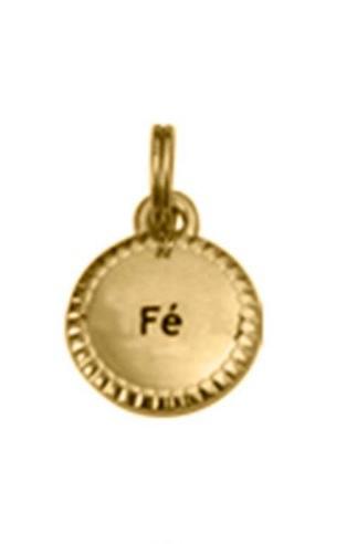Pingente Fé Dourado