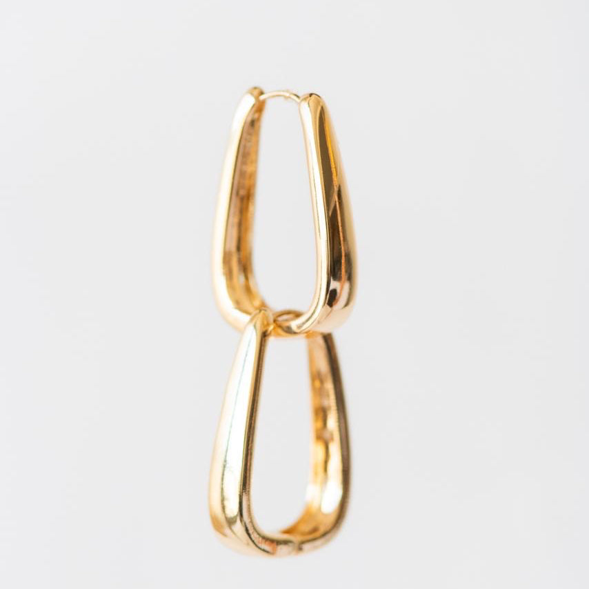 Brinco Trapézio Dourado