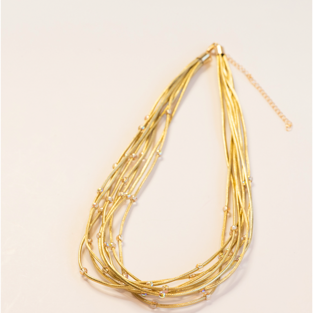 Colar Pontos de Luz Dourado