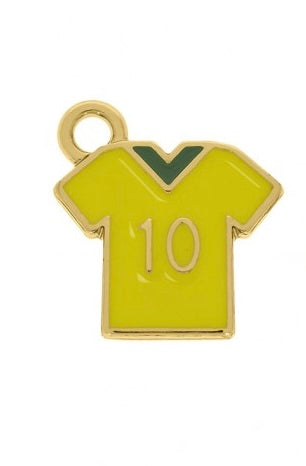 Pingente Brasil Camisa 10 Dourado