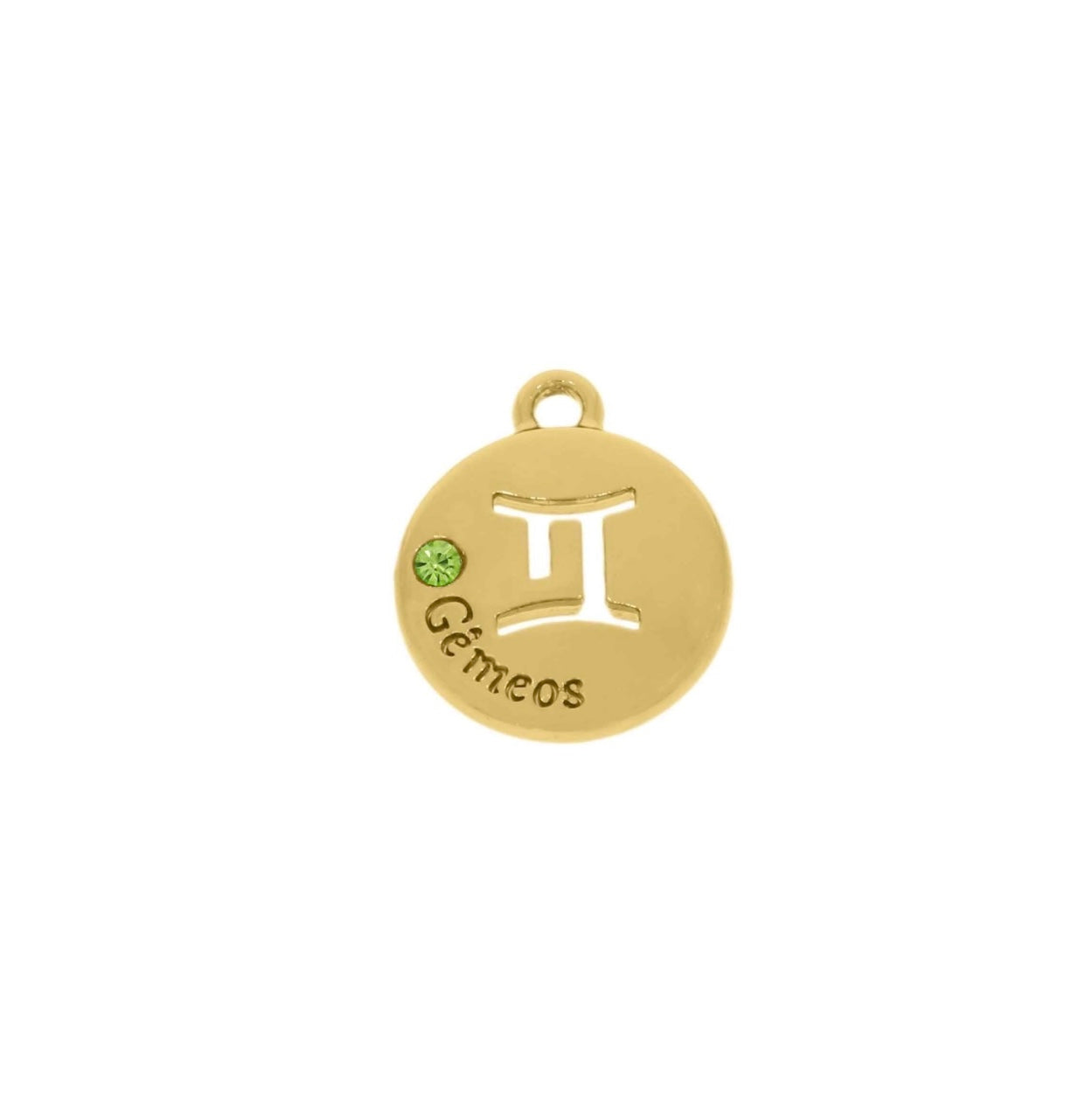 Pingente Signo Gêmeos Dourado