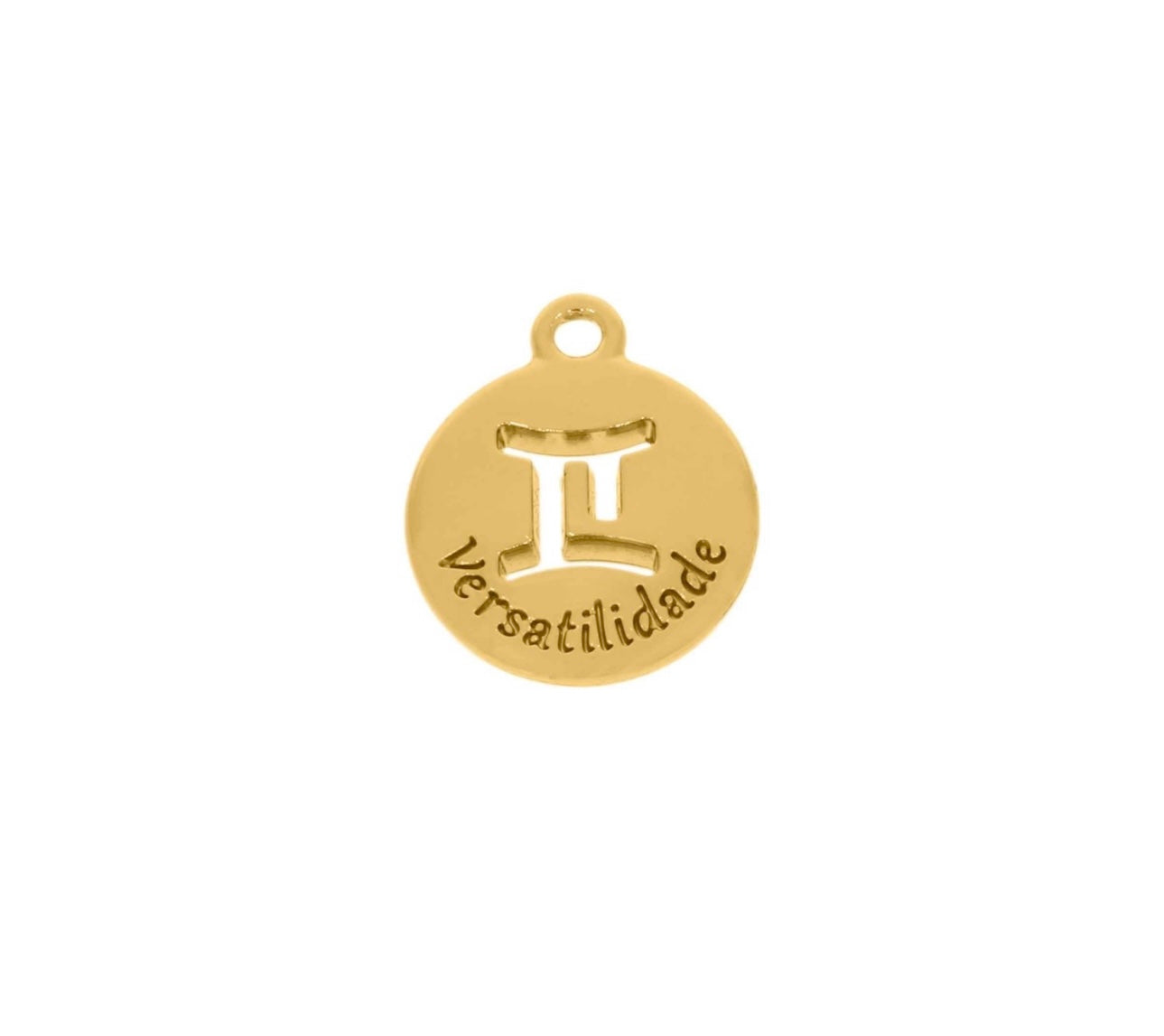 Pingente Signo Gêmeos Dourado