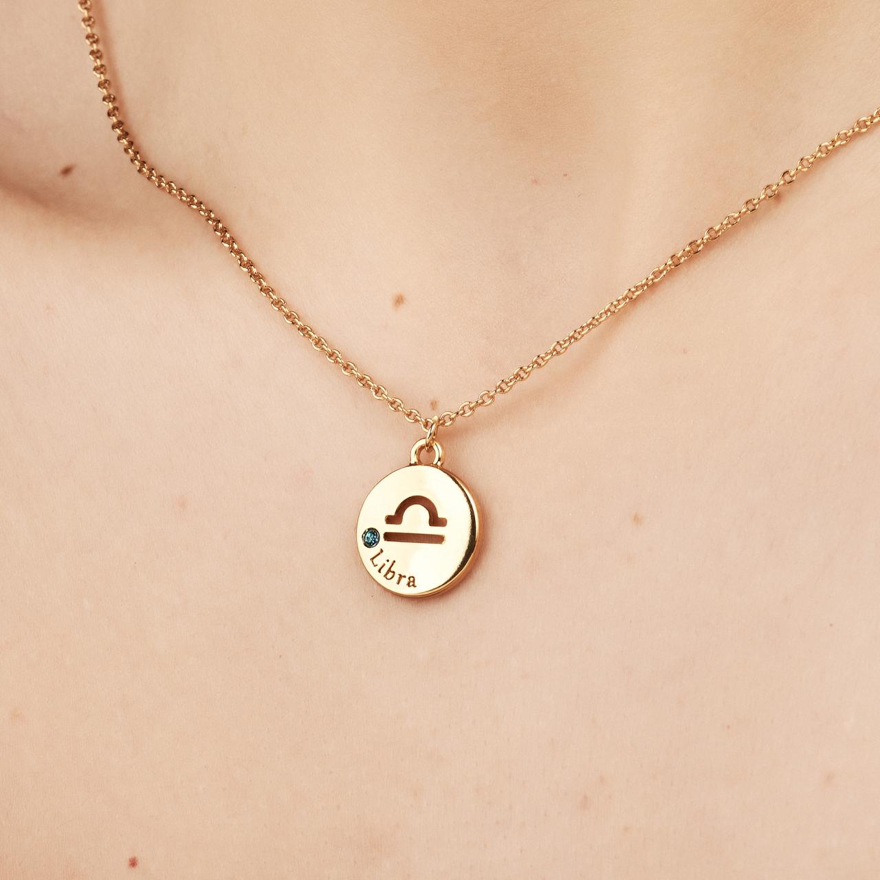 Pingente Signo Libra Dourado