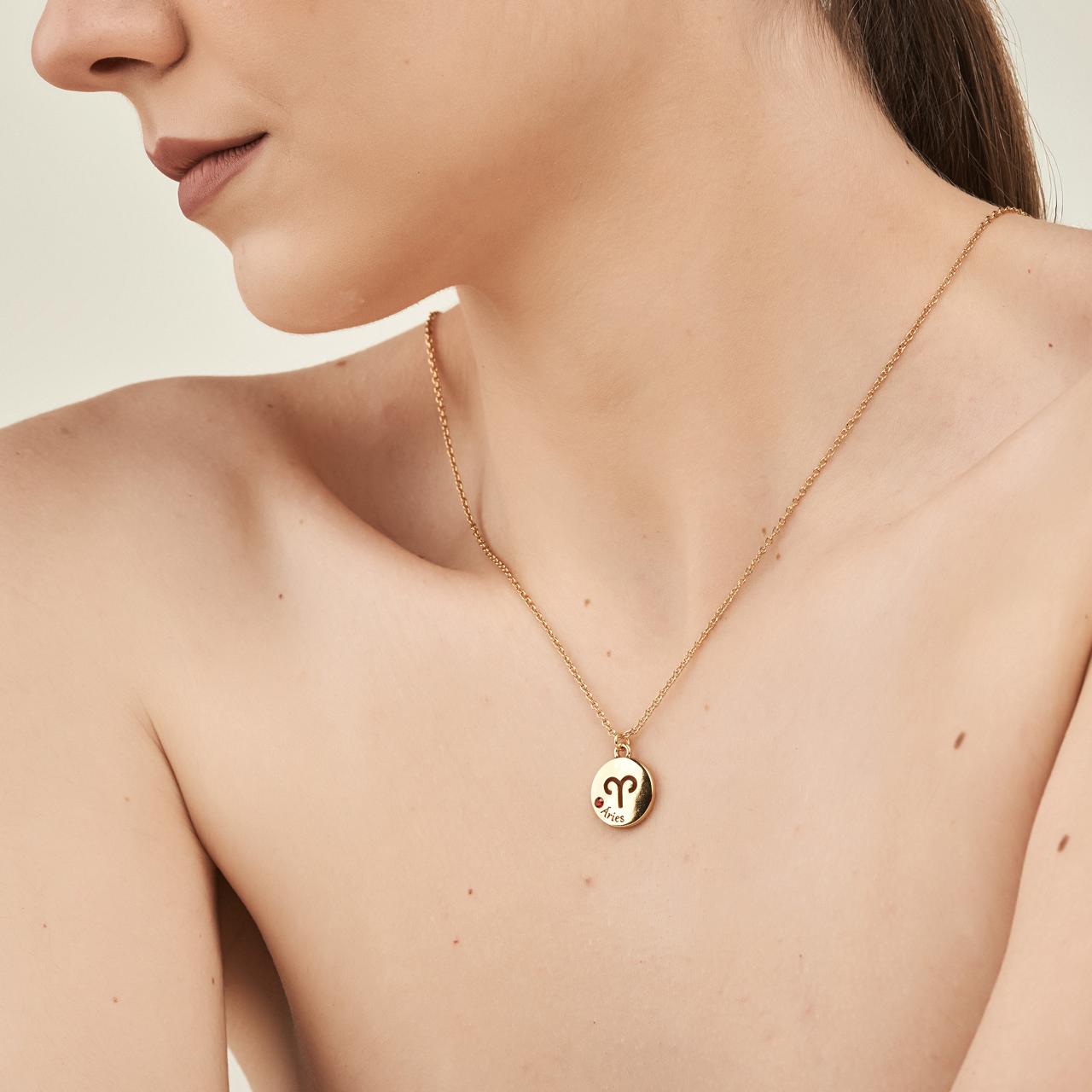 Pingente Signo Áries Dourado
