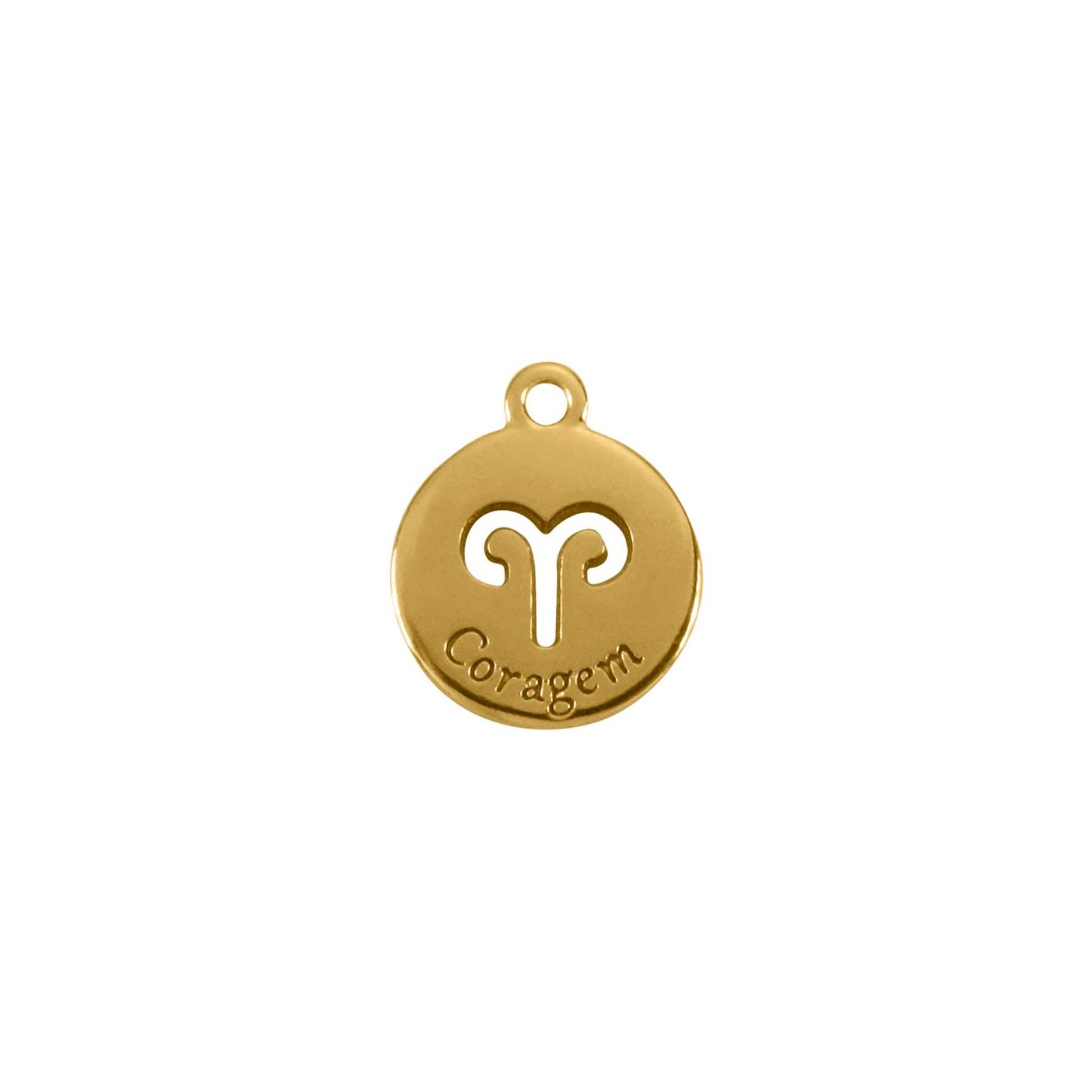 Pingente Signo Áries Dourado