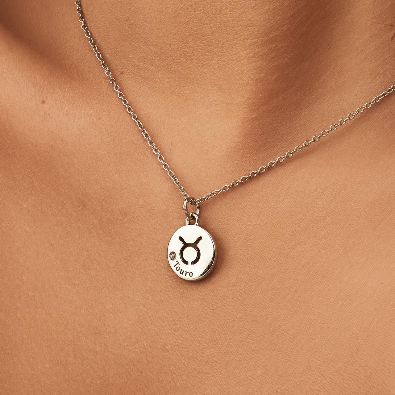 Pingente Signo Touro Prata