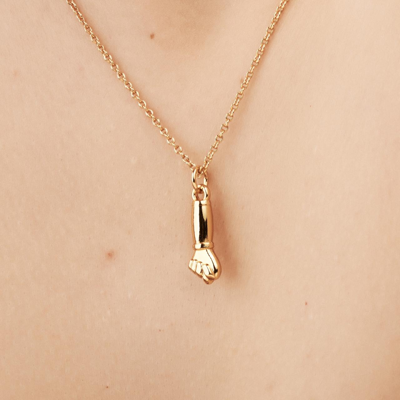 Pingente da Sorte Figa Dourado