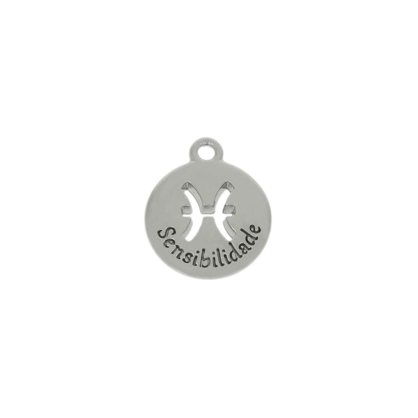 Pingente Signo Peixes Prata