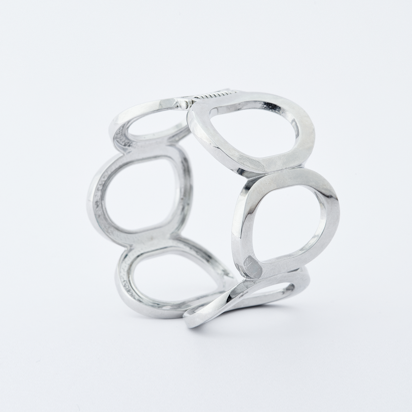 Bracelete Estruturado Arcos Prata