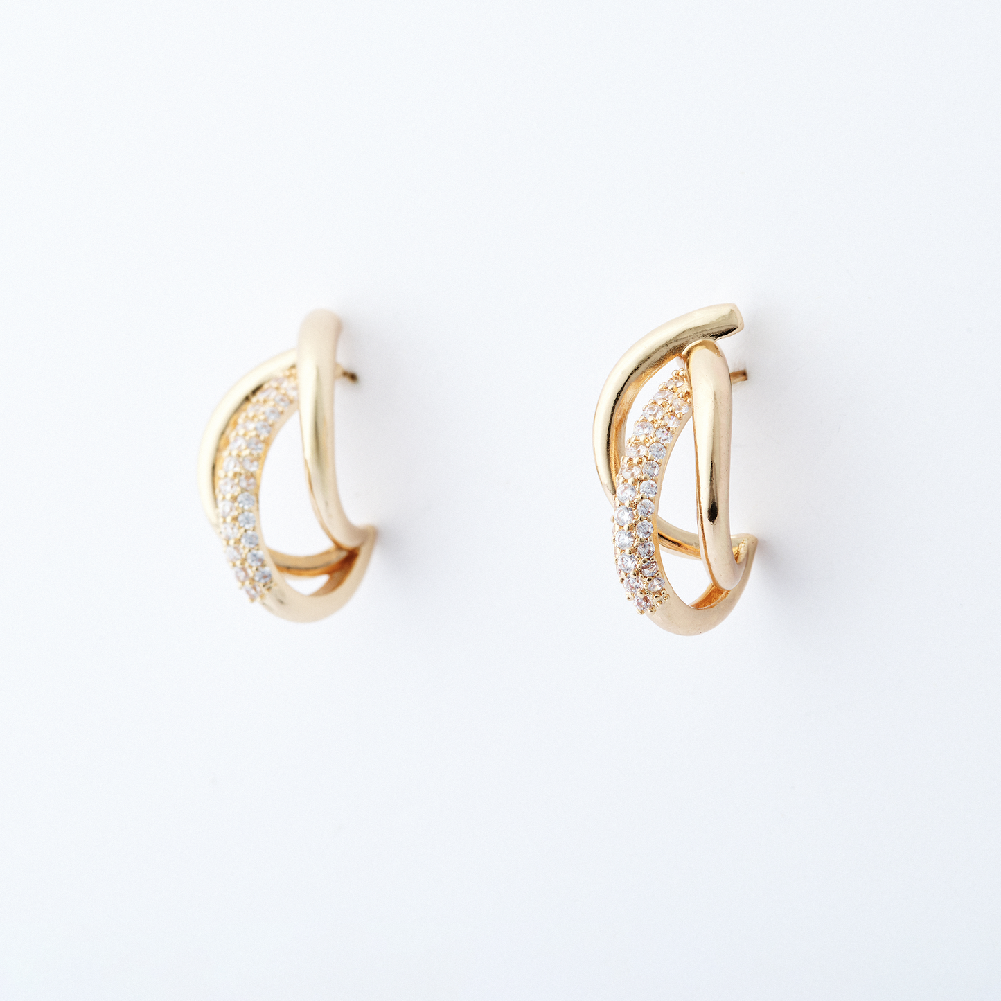 Brinco Arco De Luz Dourado