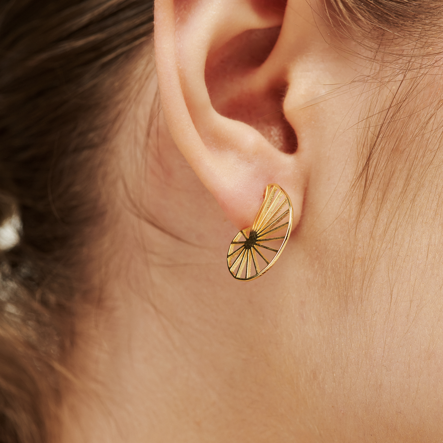 Brinco Caracol Dourado