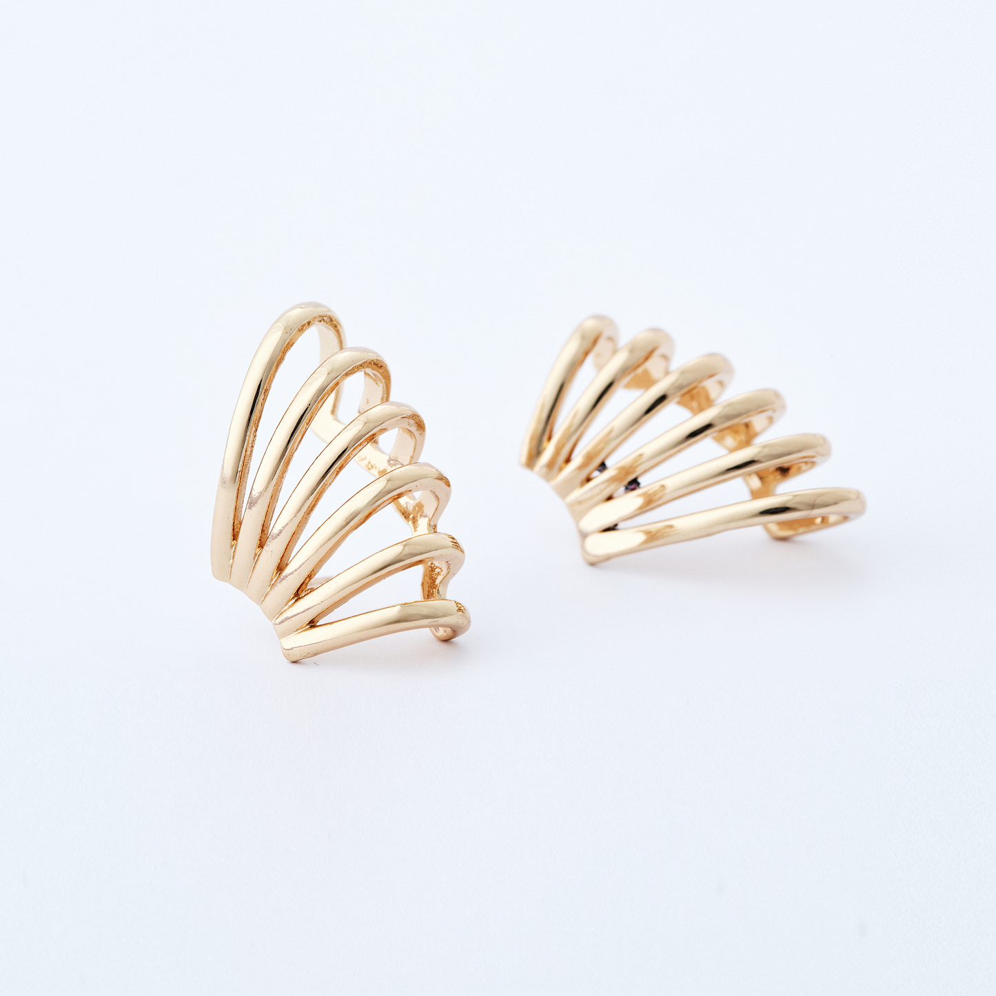 Brinco Leque Dourado