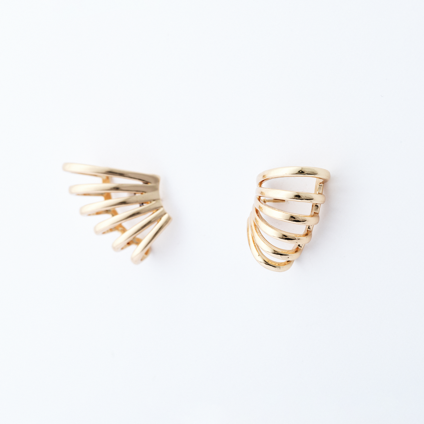 Brinco Leque Dourado