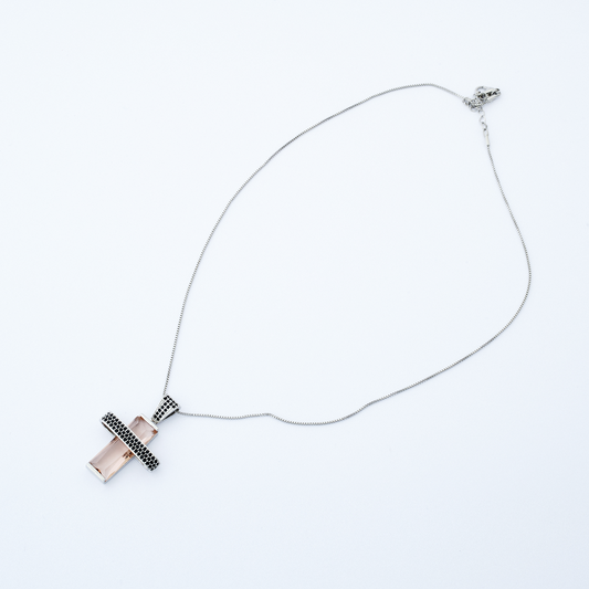 Colar Horizonte Prata Rosé