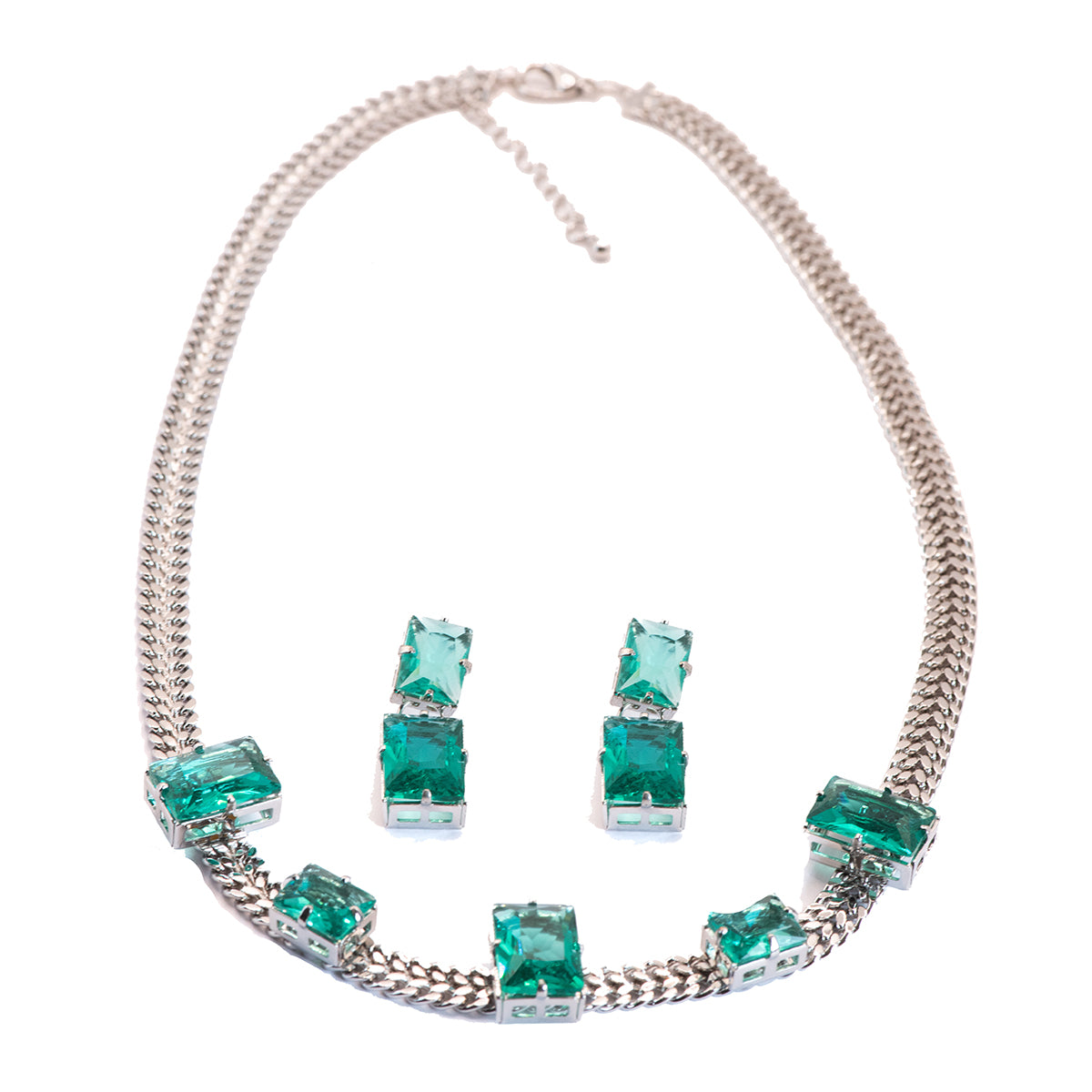 Conjunto Aurora Prata Verde