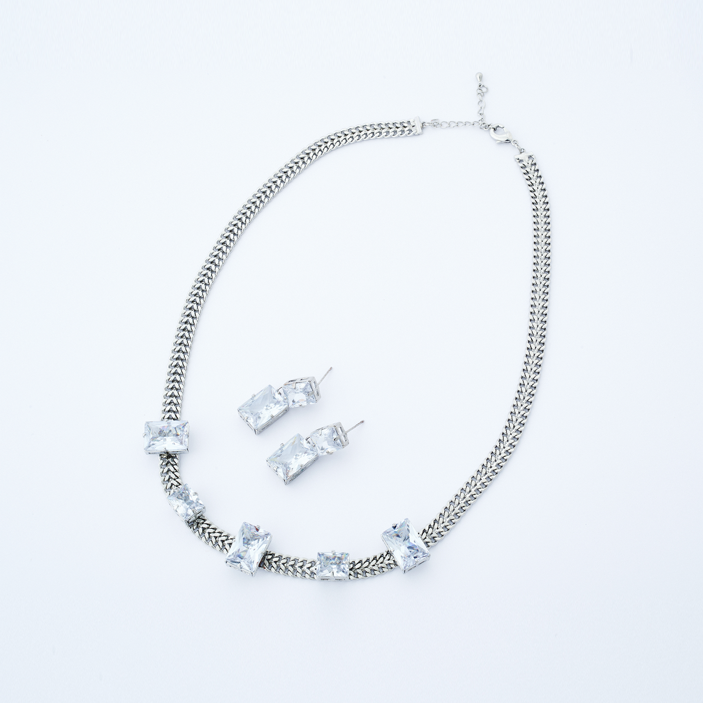 Conjunto Aurora Prata Transparente