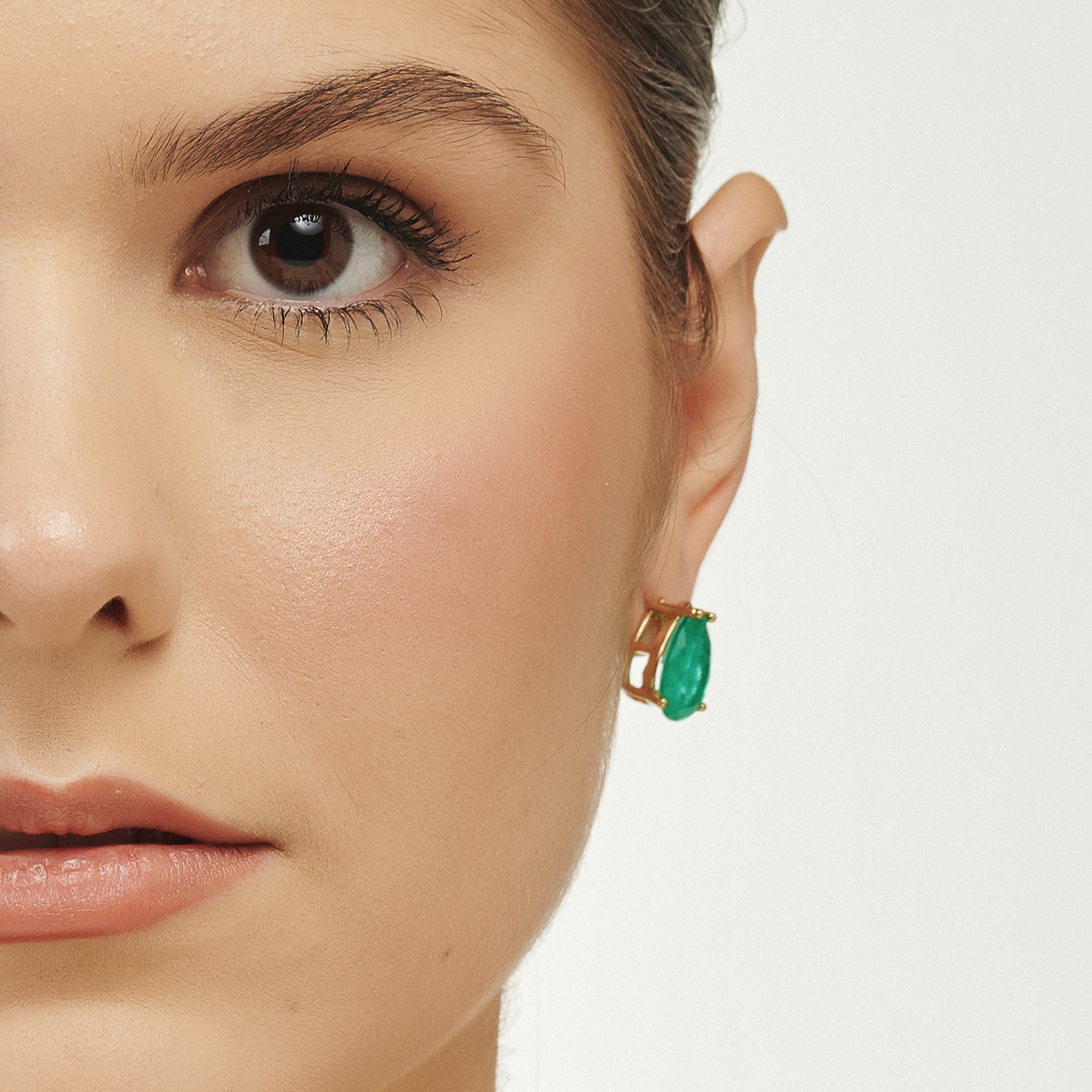 Conjunto Gota Dourada Verde