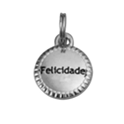 Pingente Felicidade Prata